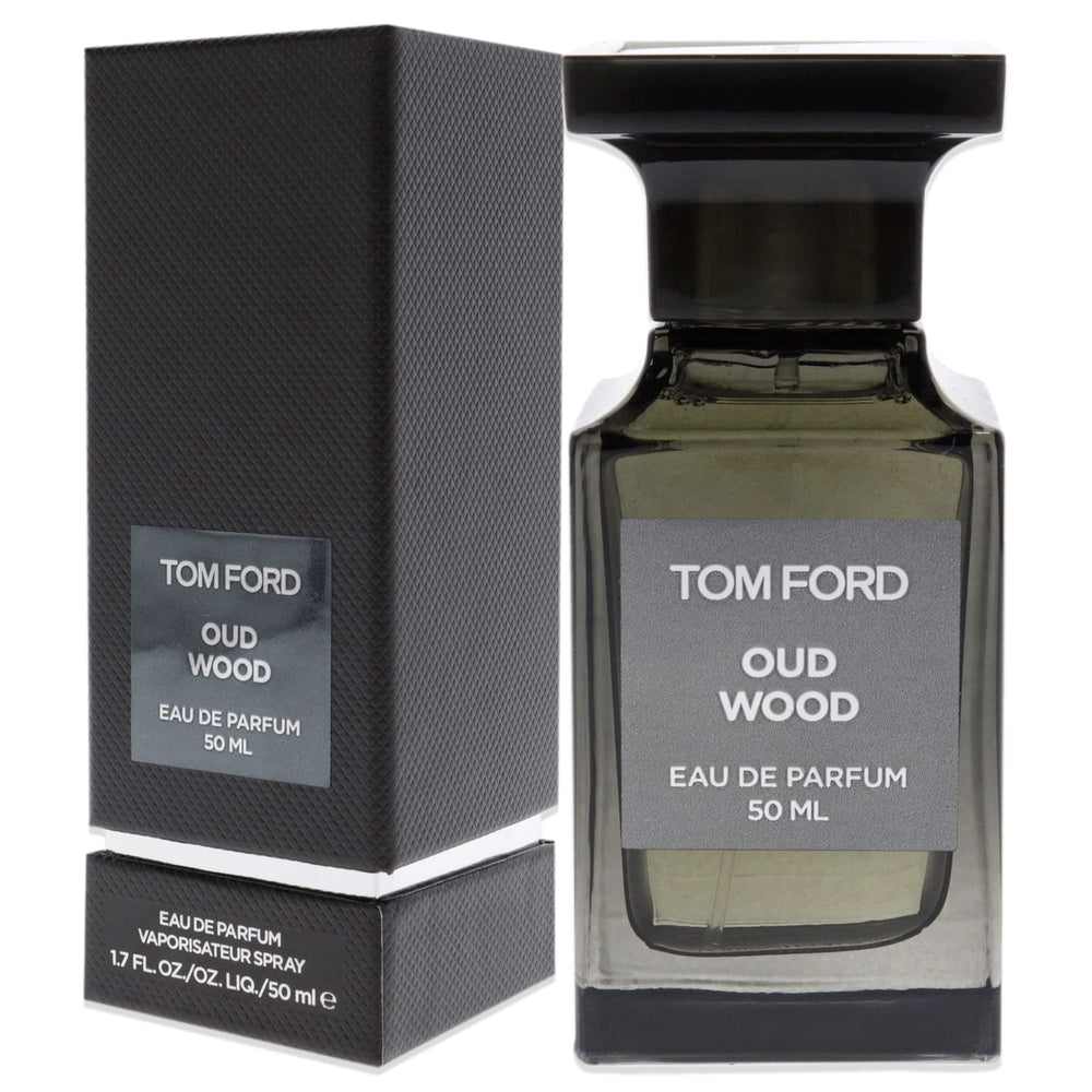 Tom Ford Oud Wood amber-tonka note suggests warm, inviting aroma.