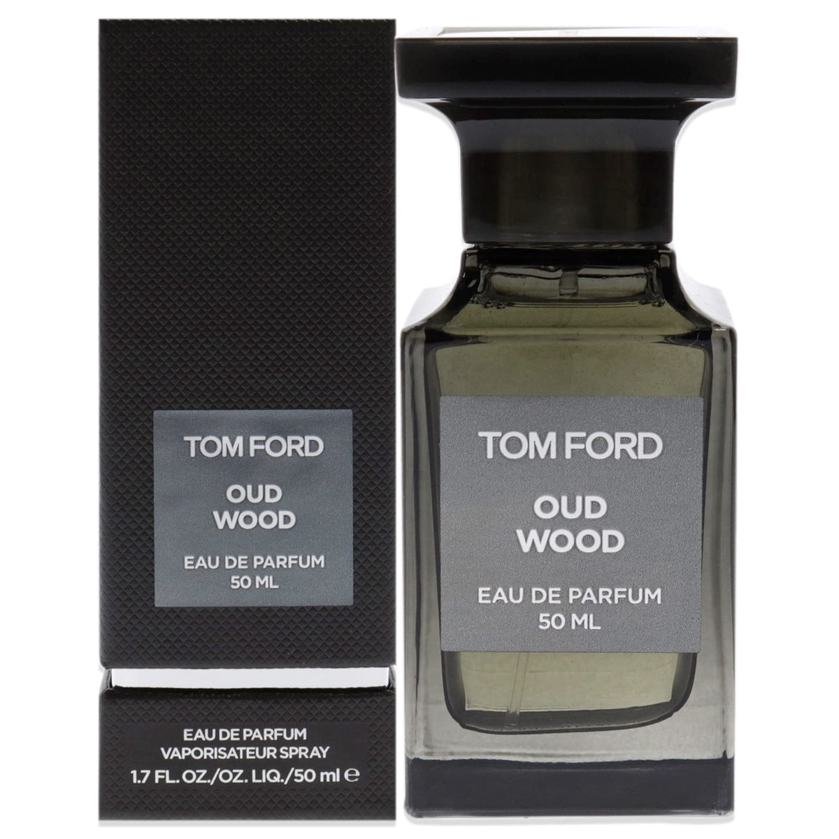 Tom Ford Oud Wood bottle 50ml showcases premium packaging for a luxurious daily scent.