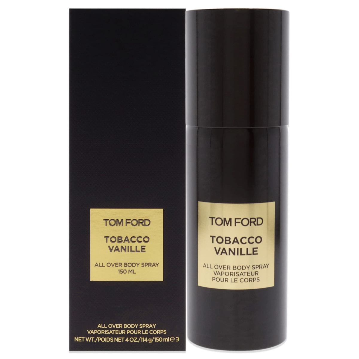 Tom Ford Tobacco Vanille spray bottle; opulent packaging for daily confidence.