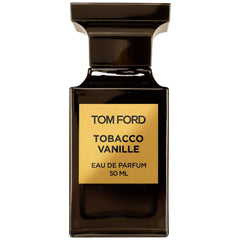 Tom Ford Tobacco Vanille bottle closeup, showcasing luxurious warmth for evening elegance