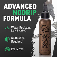 Tomb45 beard lineup enhancement skin-safe spray offers easy, clean application.