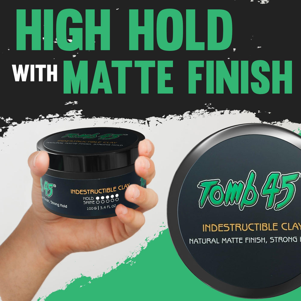 Tomb45 Indestructible Hair Clay texture-creation illustrating sculpting versatility.