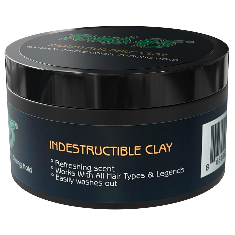 Tomb45 Indestructible Hair Clay wash-out showing easy water rinse.