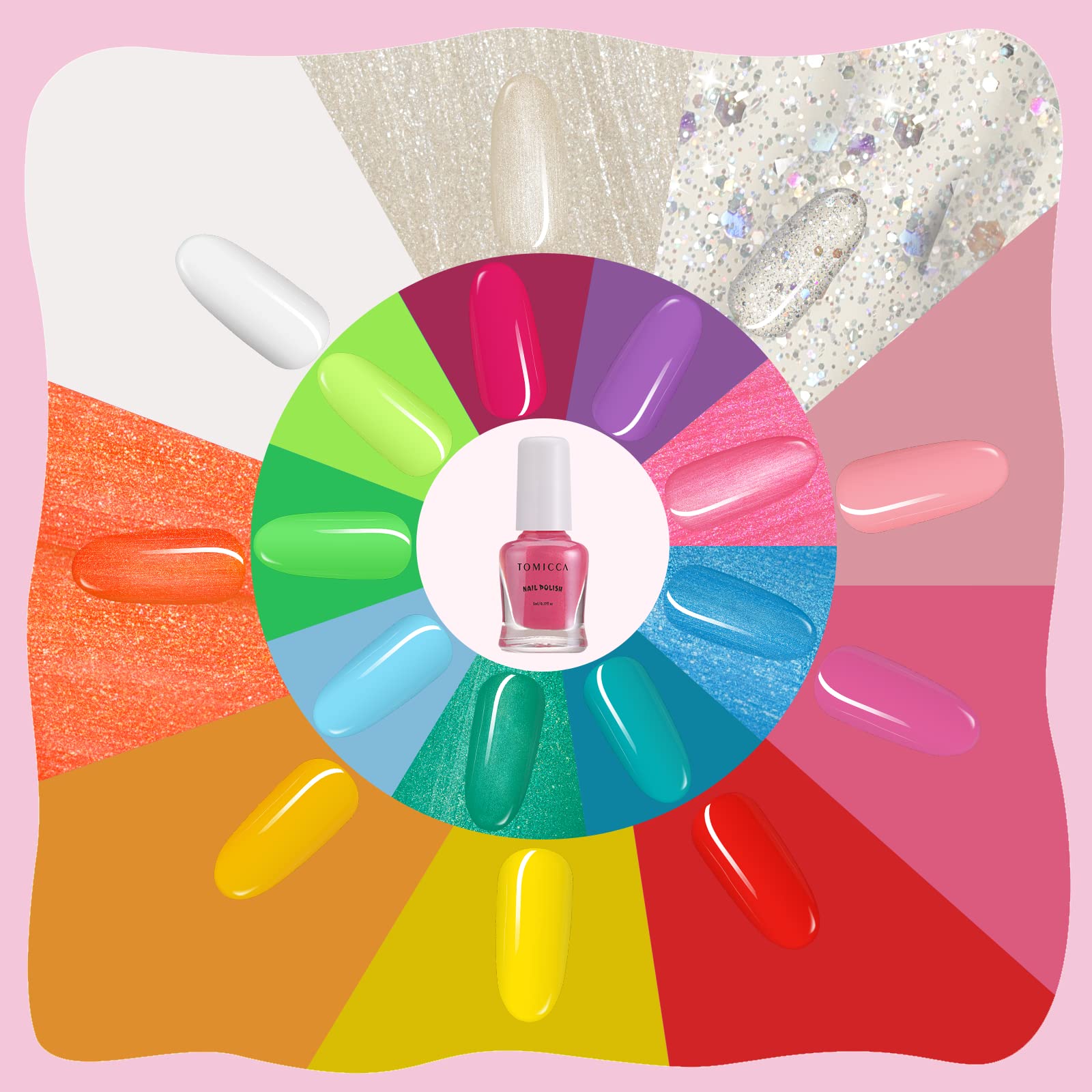 TOMICCA quick-dry nail polish finish speeds up play and prevents staining