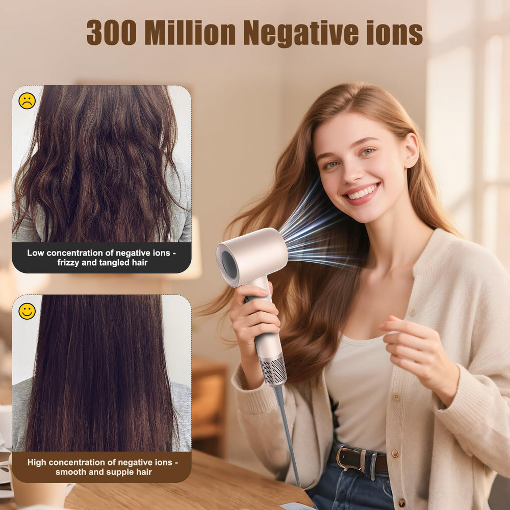 Tomler Hair Dryer hot/cool alternating mode dries while minimizing heat buildup