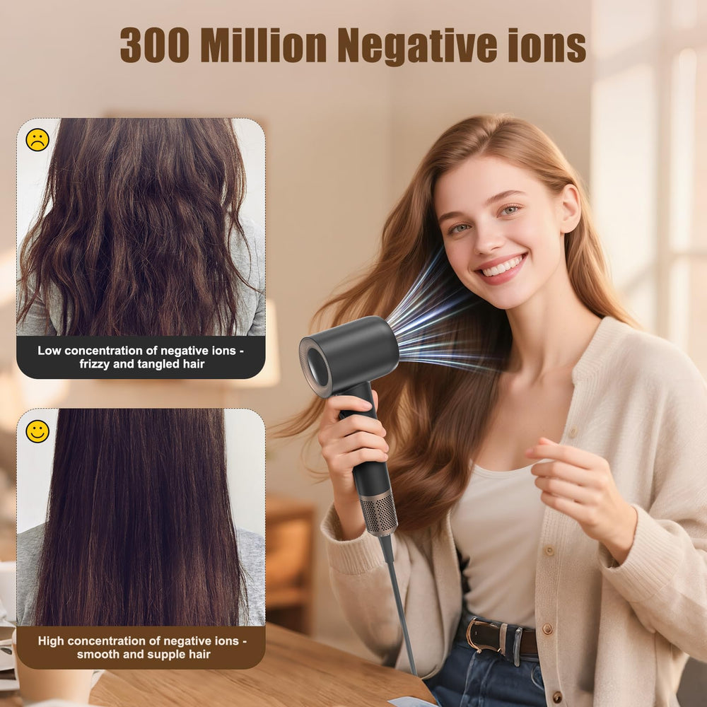 Tomler ionic function releases 300 million ions to condition hair