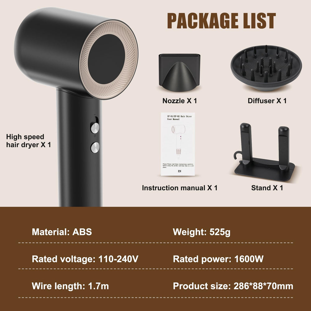 Tomler matte black design suitable for home or travel use