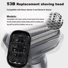 Tomorrow will be better compatibility with Braun Series 5/6 for versatile replacement head.