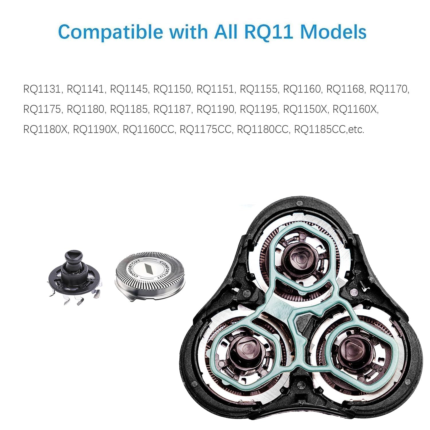 Tomorrow will be better RQ11 head assembly showing quick tool-free replacement