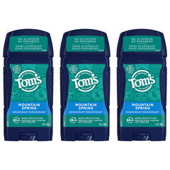 Tom's of Maine Mountain Spring 3-pack packaging for travels and daily use.