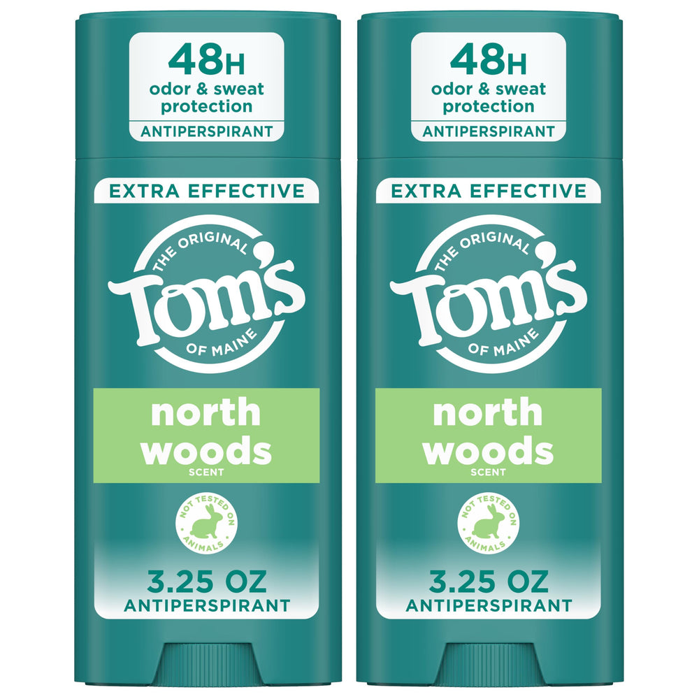 Tom's of Maine North Woods antiperspirant bottle offers all-day freshness