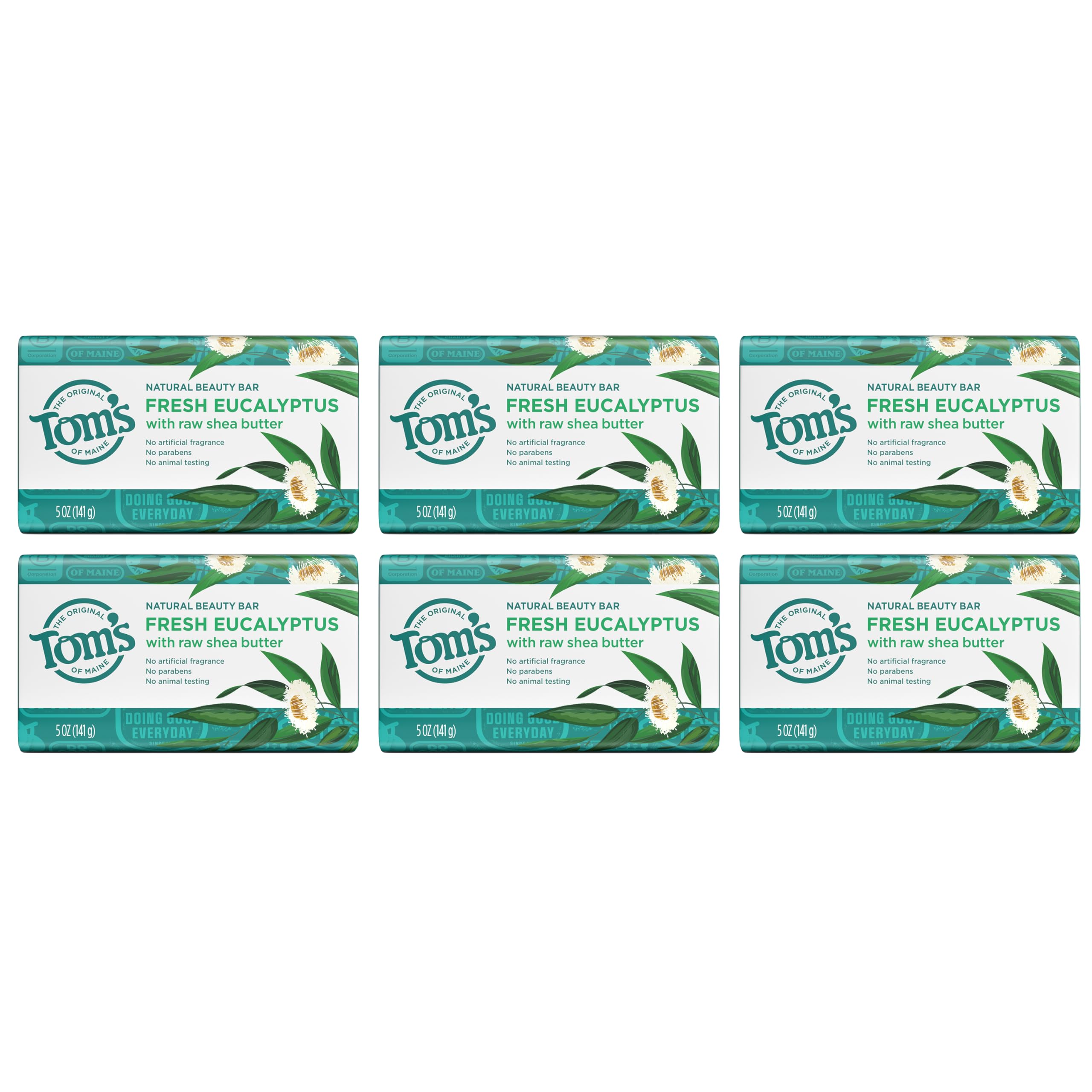Tom's of Maine paraben-free claim featured on packaging signals clean beauty.