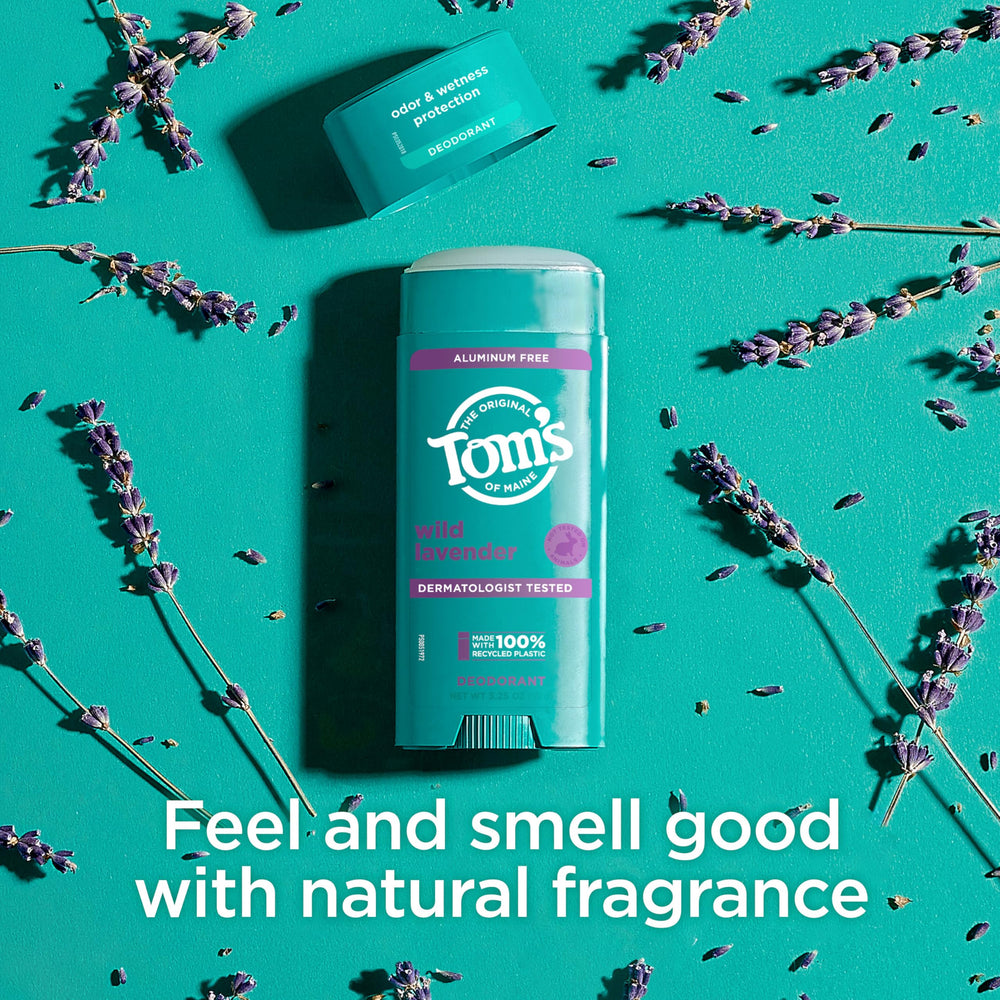 Tom's of Maine Wild Lavender natural fragrance bottle features fresh lavender scent