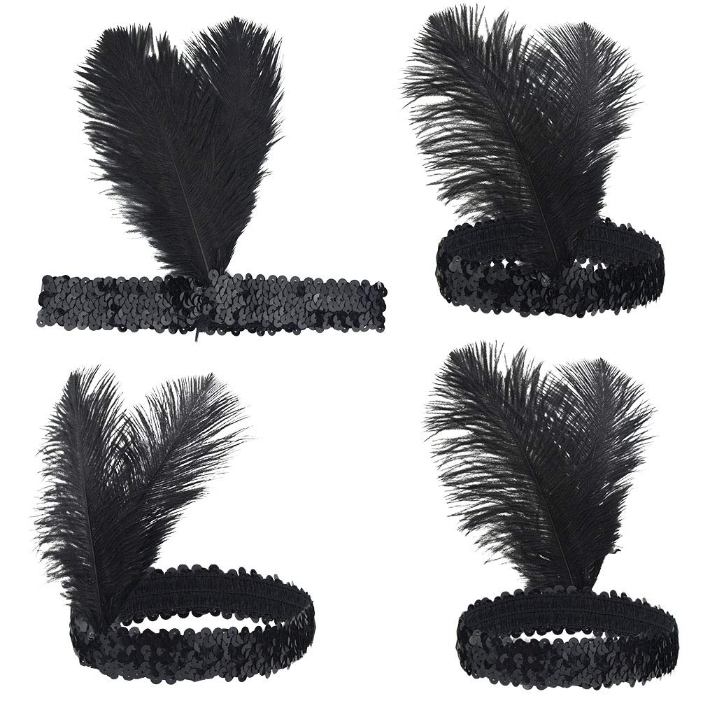 Tongcloud elastic headband offers comfortable fit for long Gatsby parties.