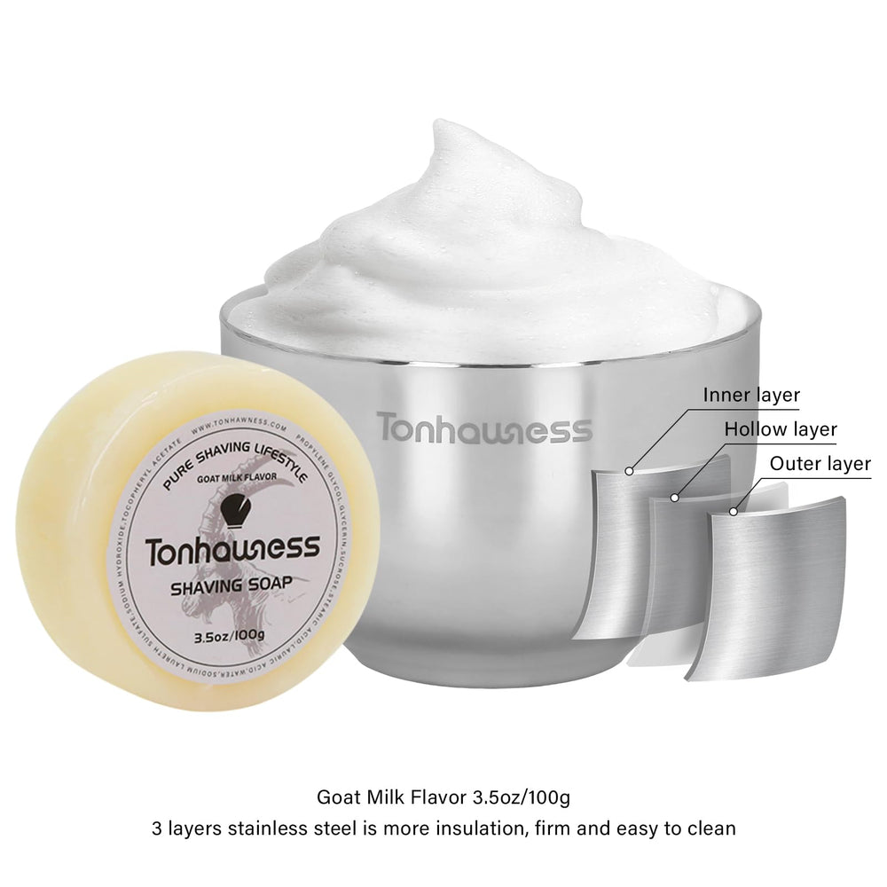 Tonhawness shaving brush knot head attachment ensures durable connection for everyday use.