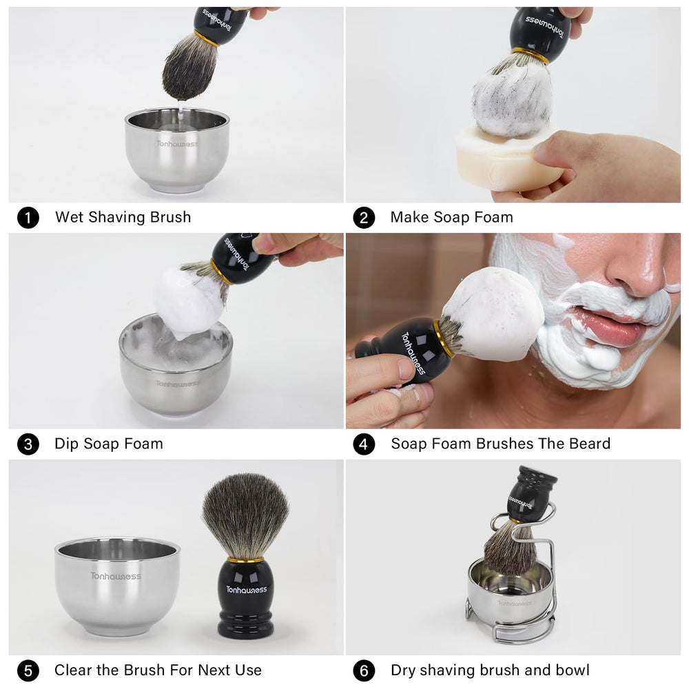 Tonhawness shaving set men gift pack suits birthdays and holidays.