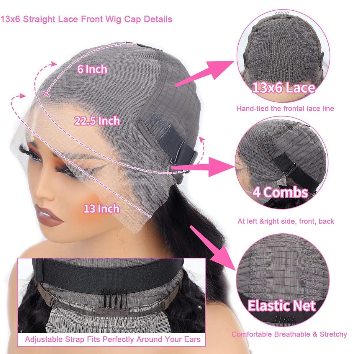 TONHONK natural hairline with baby hairs gives a subtler, authentic look.
