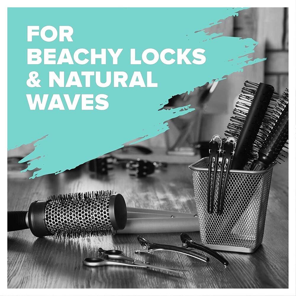 TONI&GUY Casual Sea Salt Spray on towel-dried hair adds texture.