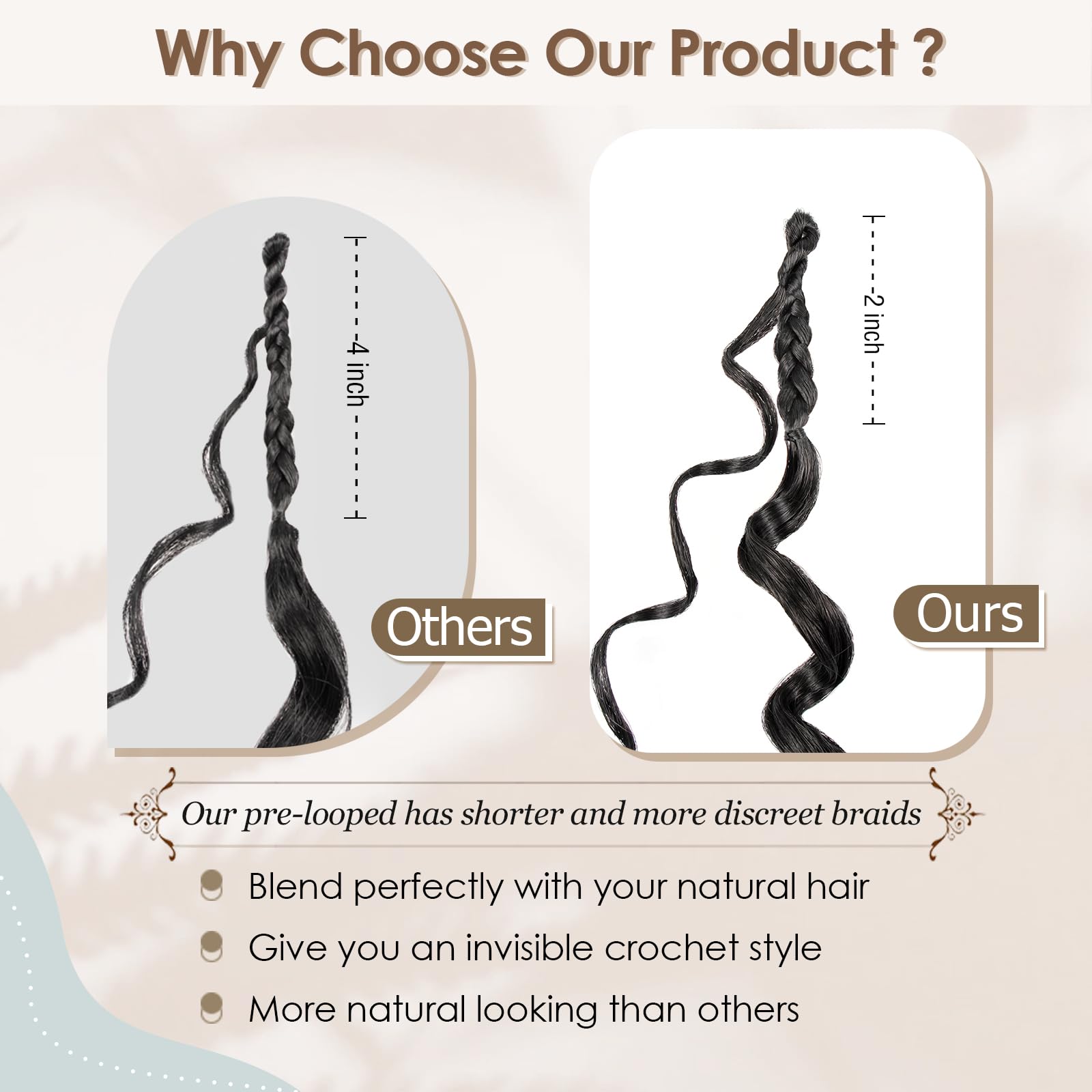 Toniola ocean wave crochet hair 14in soft synthetic fibers for comfortable wear