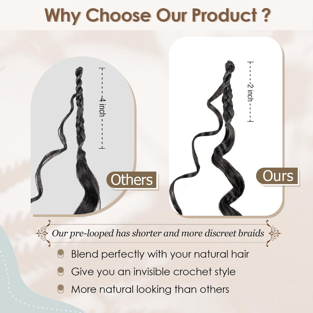 Toniola ocean wave crochet hair 14in soft synthetic fibers for comfortable wear