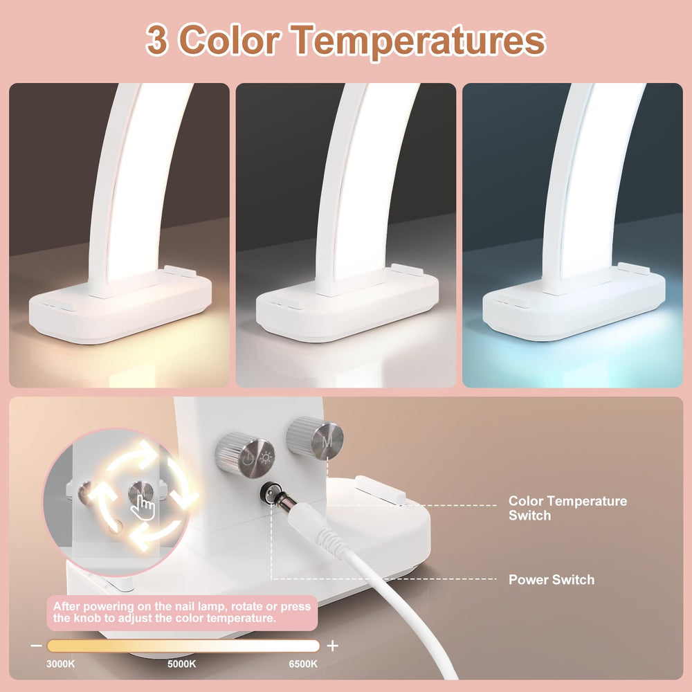 TONYFUL lamp with built-in phone holder for tutorials and demos