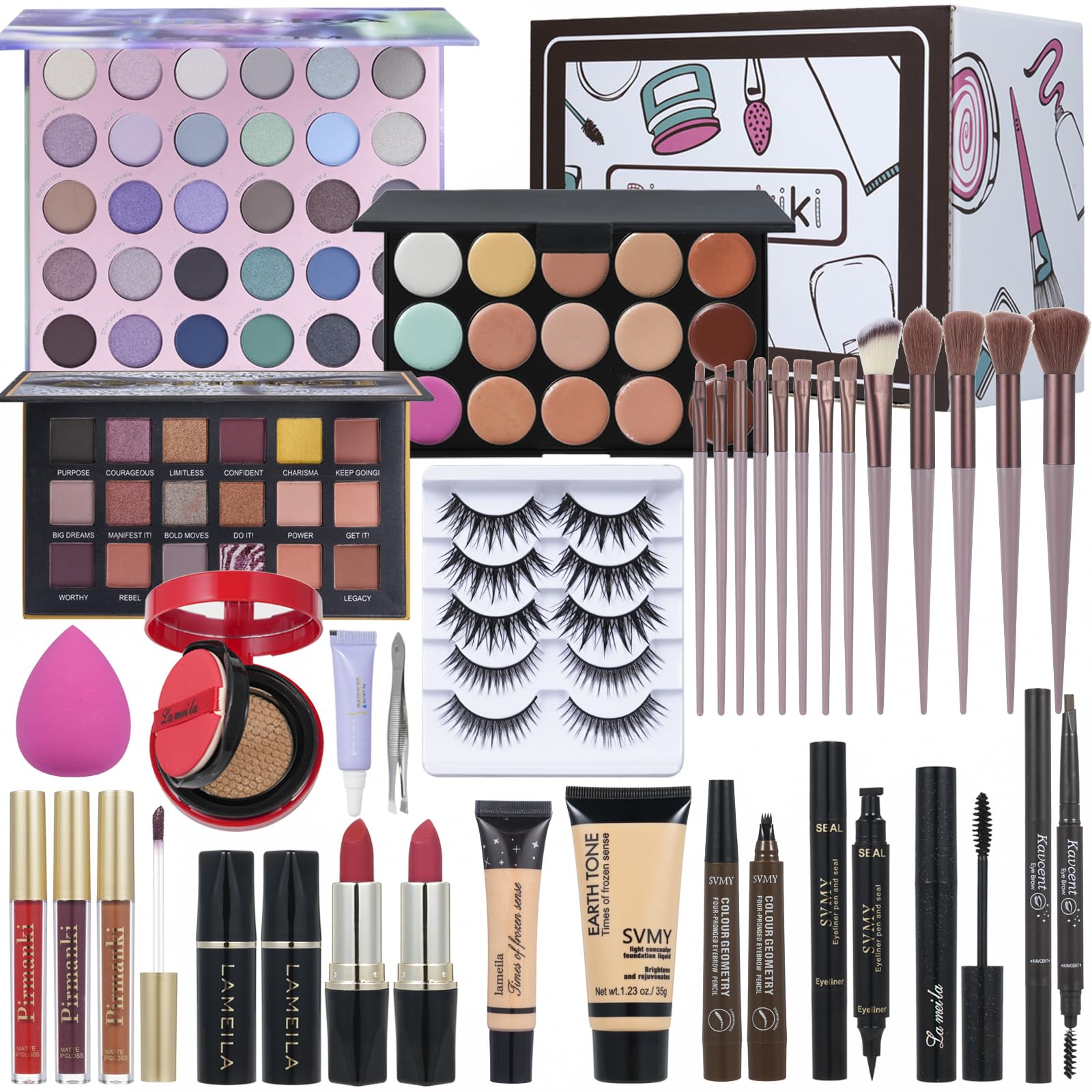 TooAemiS all-in-one makeup kit box view for versatile daily looks.