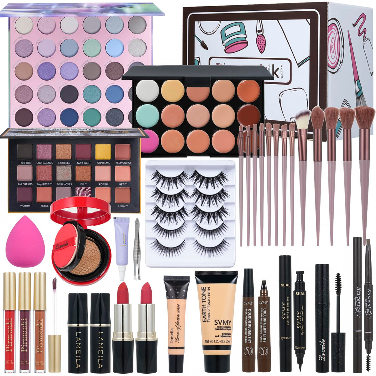 TooAemiS all-in-one makeup kit box view for versatile daily looks.