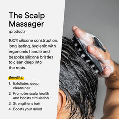 TOOLETRIES Scalp Scrubber works on wet and dry hair types