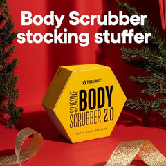 TOOLETRIES Body Scrubber 2.0 ergonomic handle enables reach to tricky areas while scrubbing.