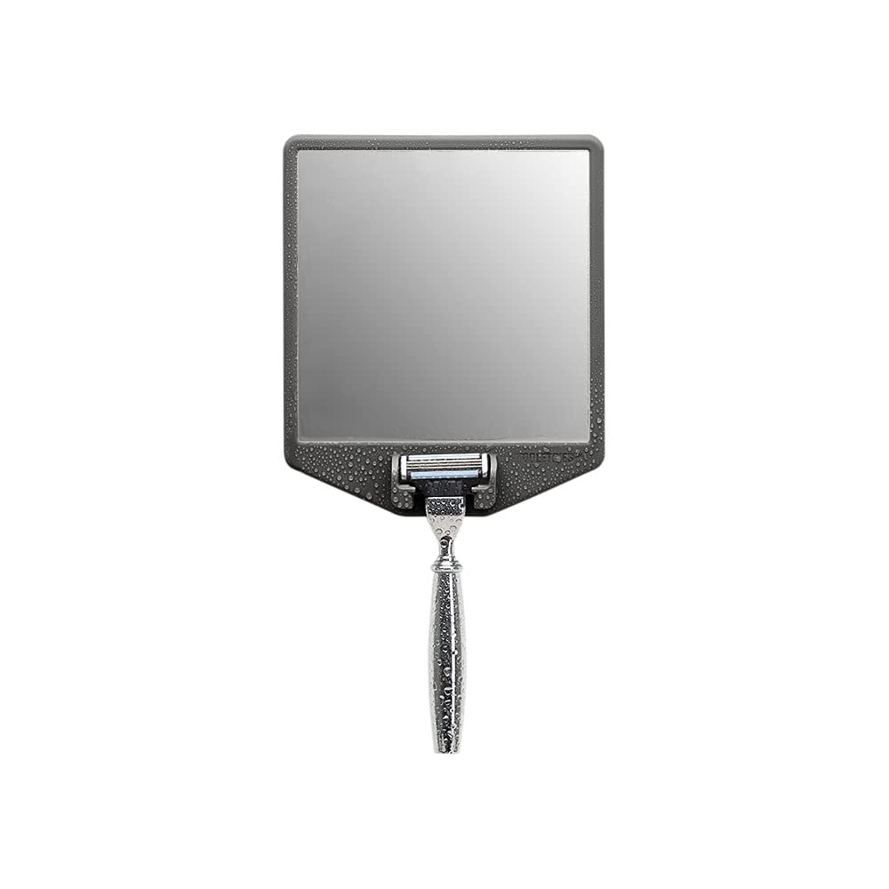 TOOLETRIES The Joseph mirror-shaving setup on glass offers fog-free shaving.