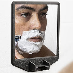 TOOLETRIES The Joseph shower setup complements a modern bathroom with a charcoal finish.