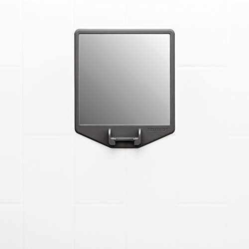 TOOLETRIES The Joseph silicone grip on tiled surface demonstrates secure, adhesive-free mounting.