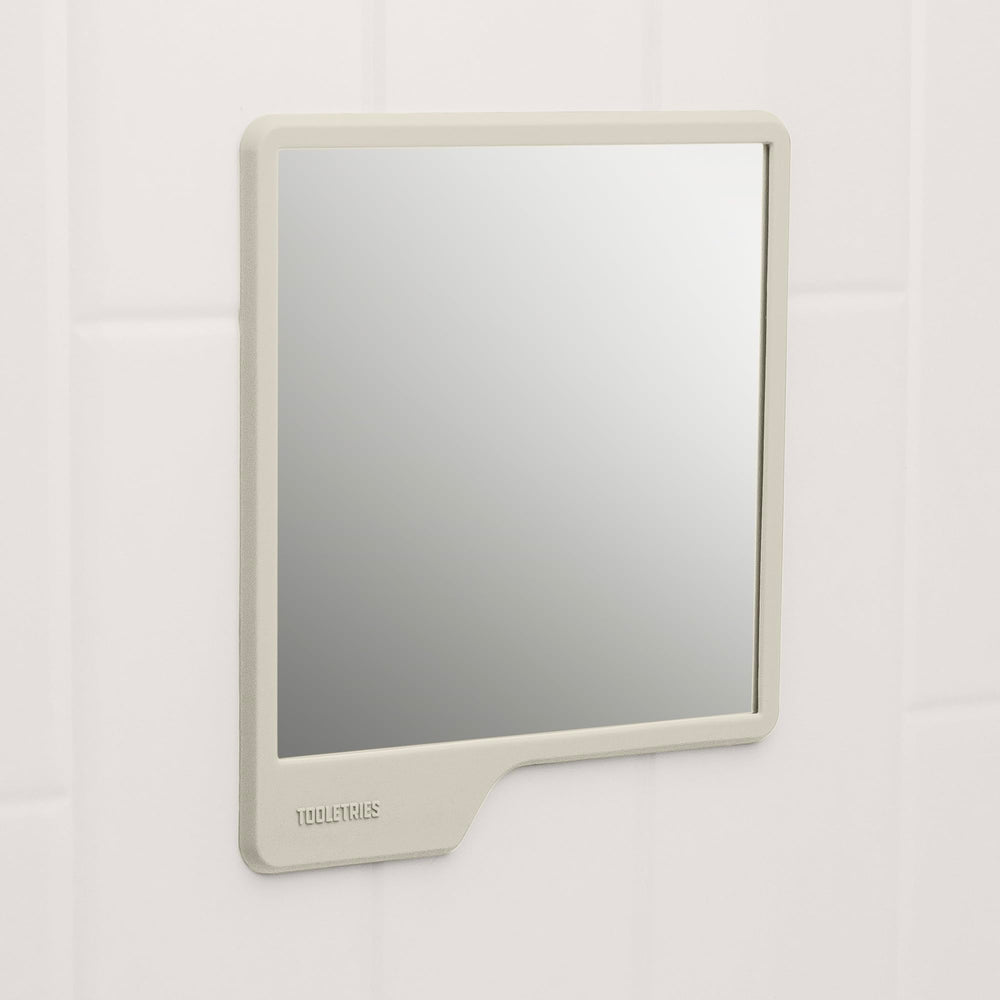 TOOLETRIES Oliver installation Peel-Place-Press for easy setup on smooth surfaces.