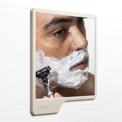 TOOLETRIES Oliver silicone-grip secures on glass or tiles without suction.