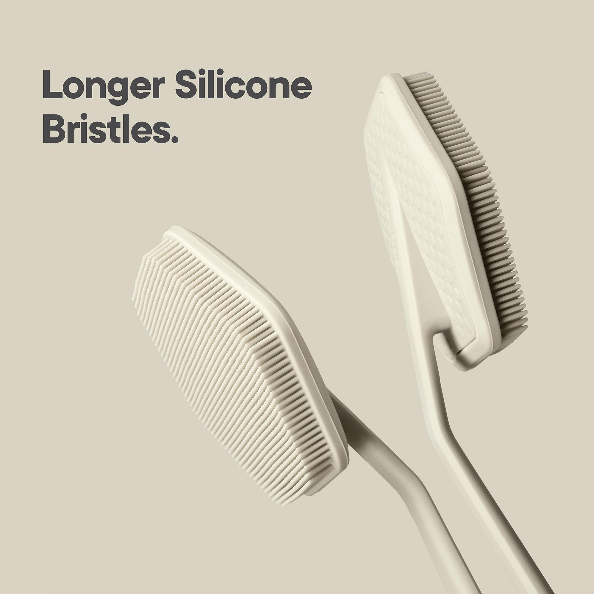 TOOLETRIES silicone bristles deliver deep cleaning exfoliation
