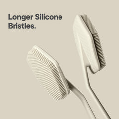 TOOLETRIES silicone bristles deliver deep cleaning exfoliation