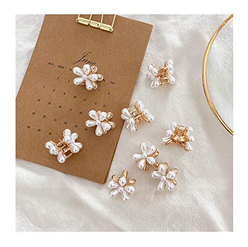 Toolzeen mini pearl hair barrettes daily wear add subtle sparkle