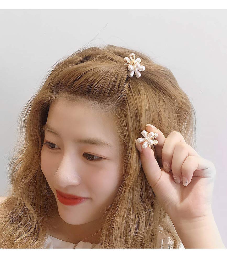 Toolzeen mini pearl hair barrettes gift-ready pack ideal for gifting
