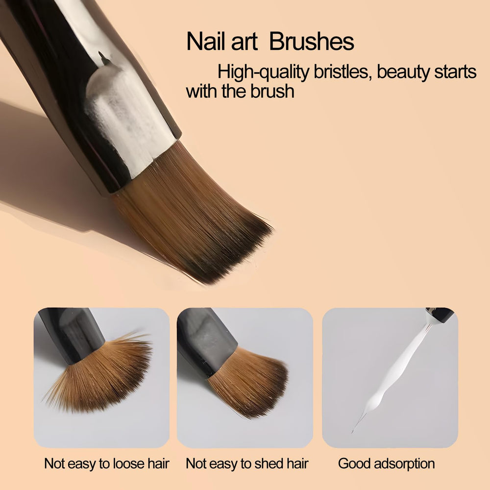 Tootoote builder nail gel brush shown for even coverage on nail extensions.