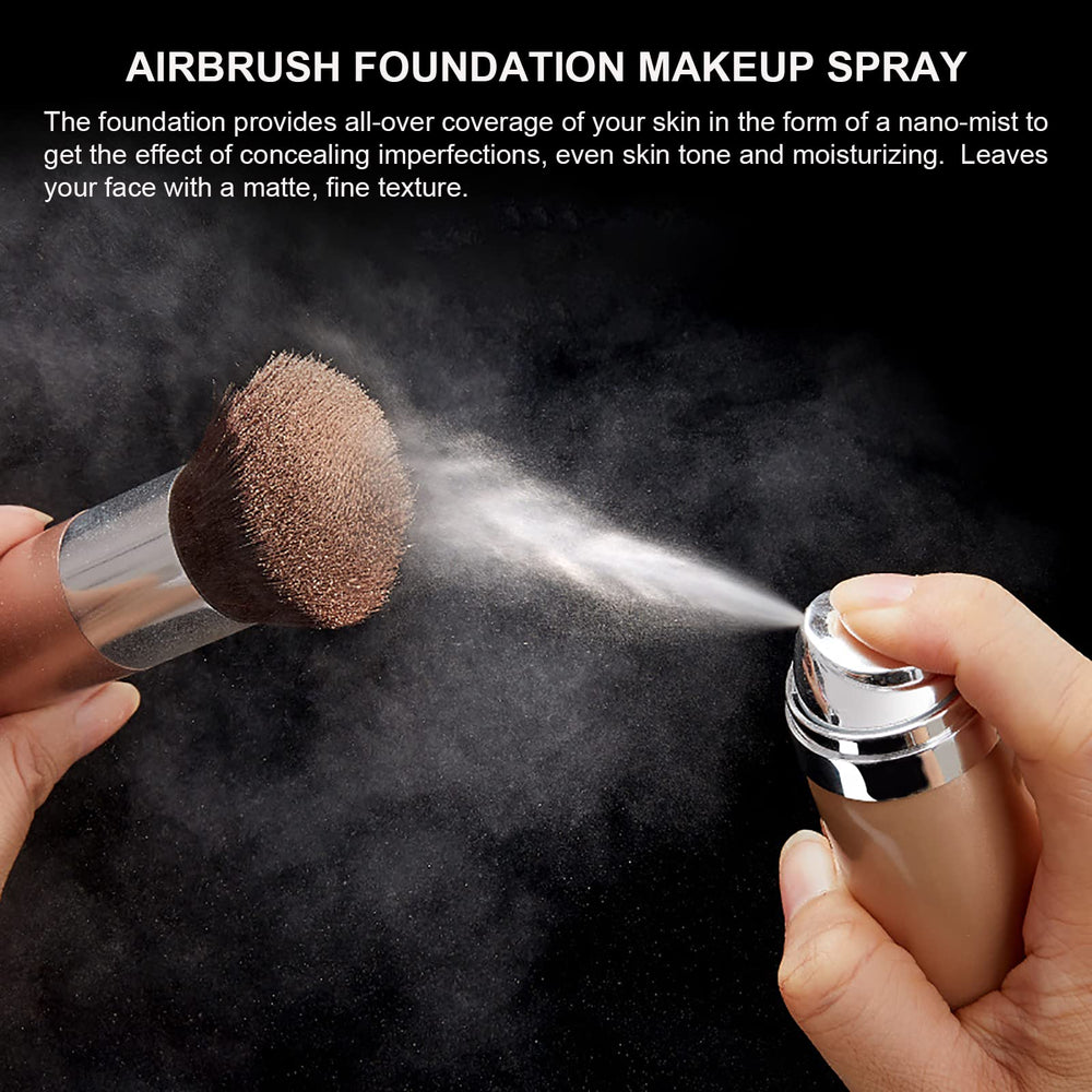 Topcent foundation brush blends spray evenly for a smooth, uniform skin tone.