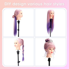 TopDirect cosme training doll head ready for cosmetology drills.
