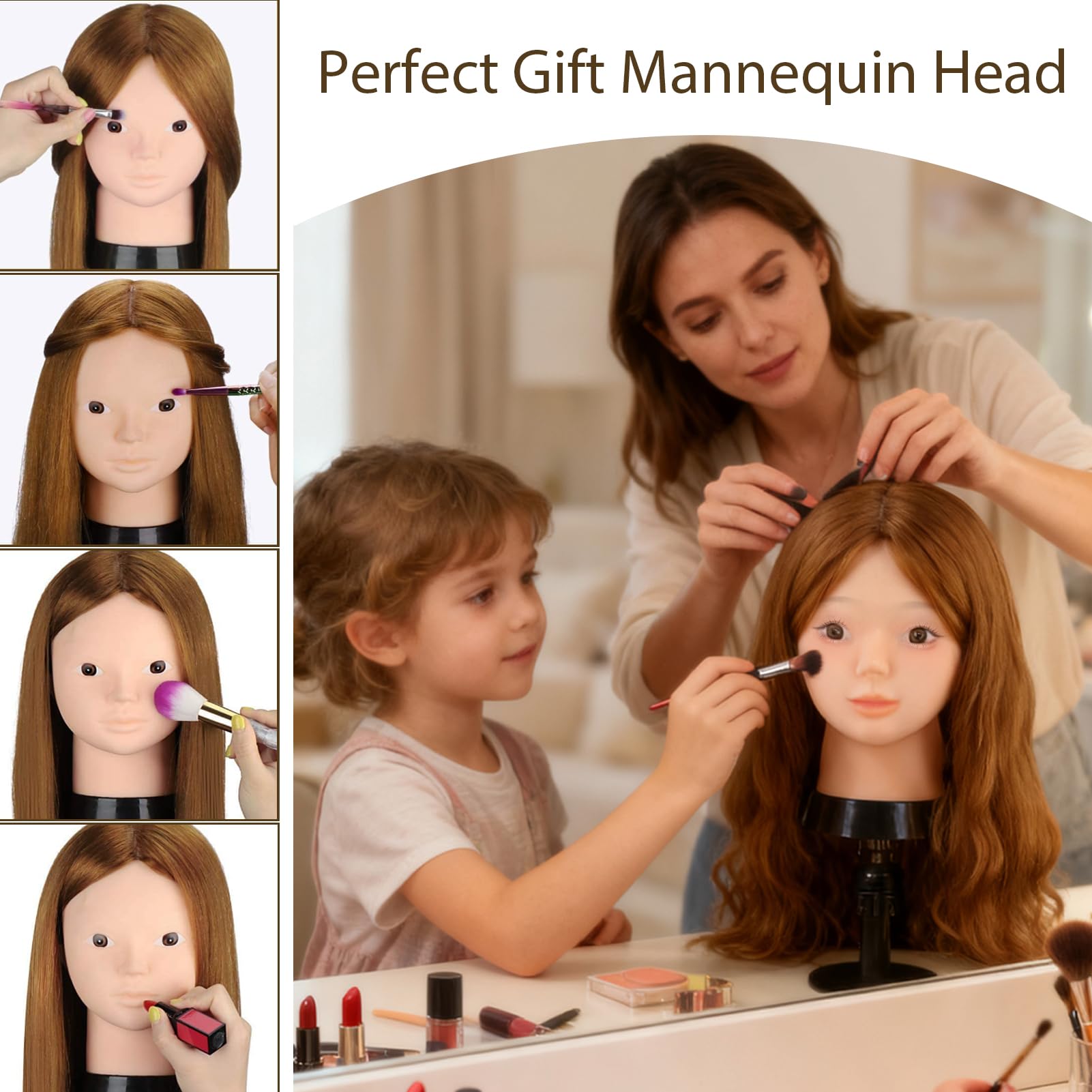 TopDirect mannequin head 61cm length for realistic training sessions