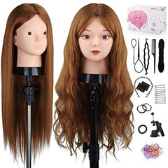 TopDirect mannequin head side view showing 24-inch hair length for versatile styling