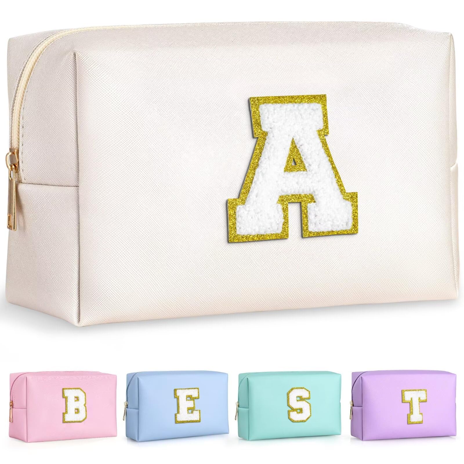 TOPEAST Initial Makeup Bag patch adds personalized, skin-friendly style for daily use