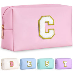 TOPEAST pink cosmetic bag front view ideal for travel touch-ups