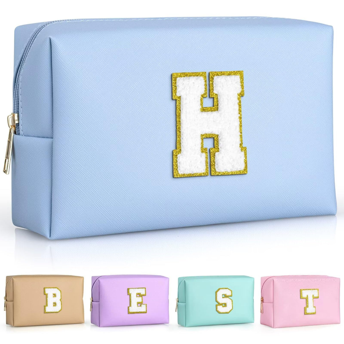 TOPEAST Preppy Bag monogram patch detail for personalized gift style