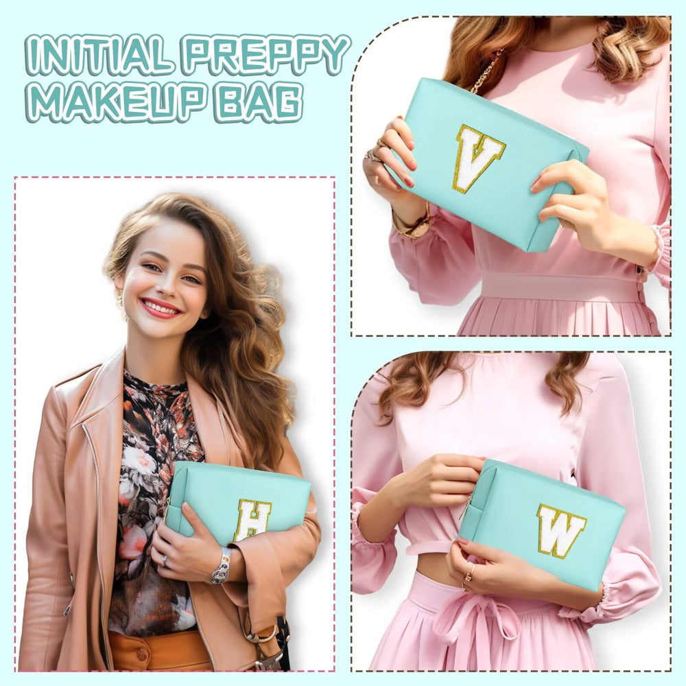 TOPEAST Preppy Patch makeup bag gift idea for birthday or holidays