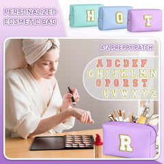 TOPEAST travel cosmetic bag PU leather waterproof material protects contents during trips
