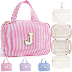 TOPEAST travel toiletry bag hanging hook enables easy access in tight hotel bathrooms.