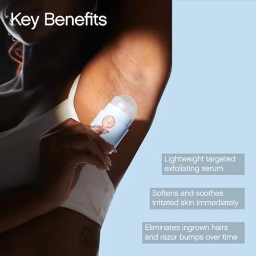 Topicals High Roller application close-up shows roll-on efficiency for irritated skin.